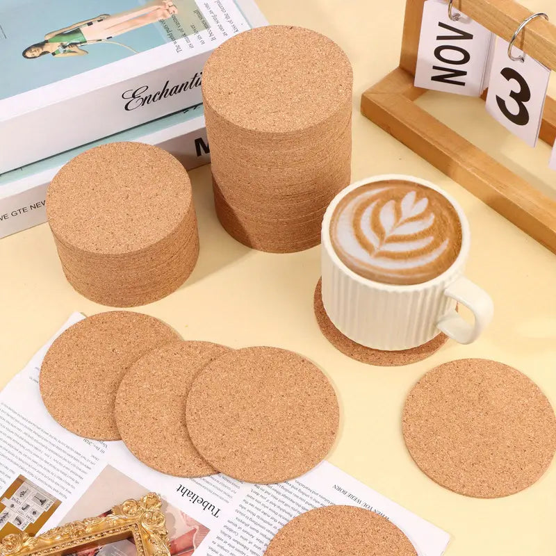 Set Sottobicchieri in Sughero Personalizzati con Logo Aziendale