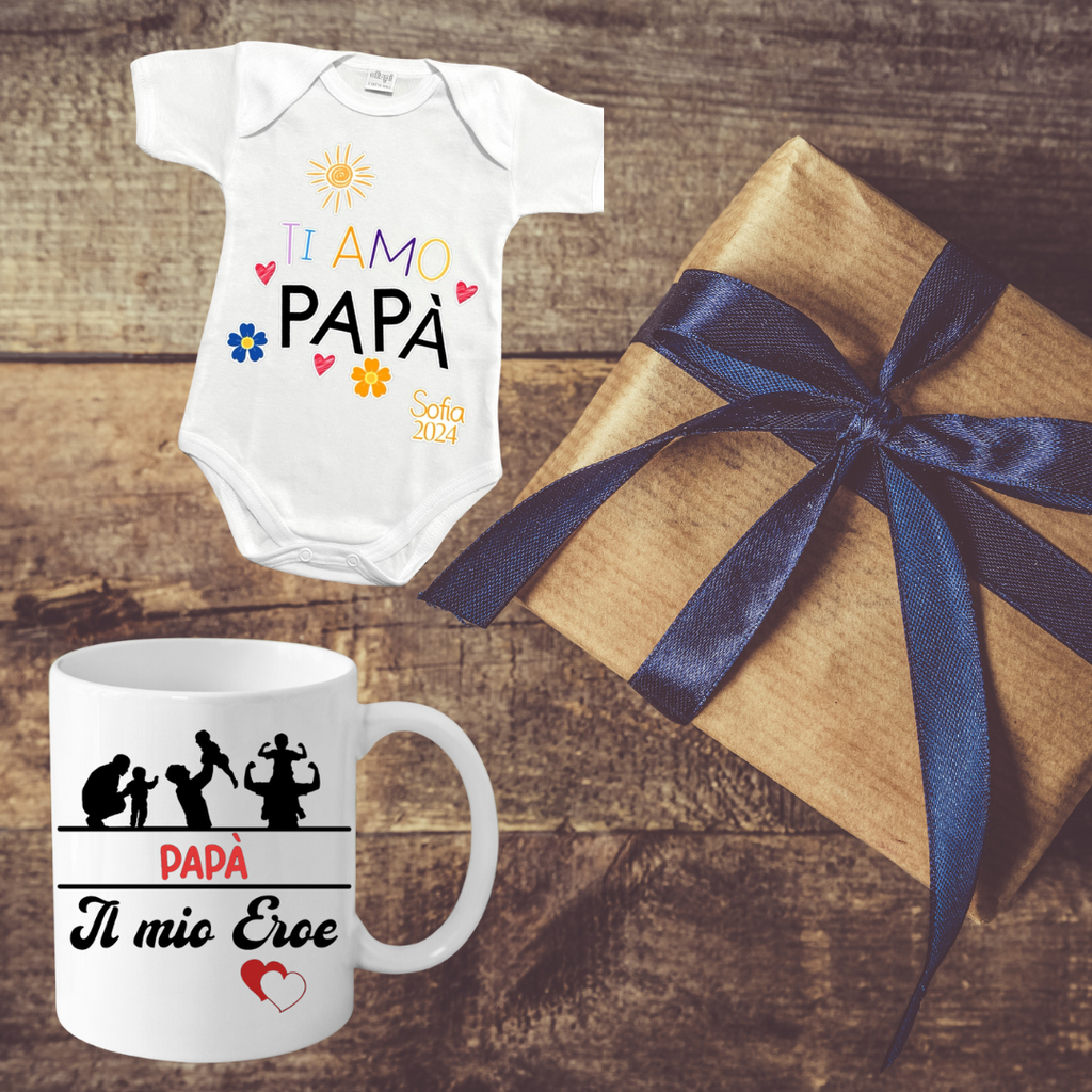Set Regalo Body + Tazza, Festa del Papà