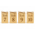 Set 10 Segnaposto in Legno per Tavoli – Personalizzabili con Logo per Matrimoni, Eventi, Ristoranti, Locali, Bistrot ecc.