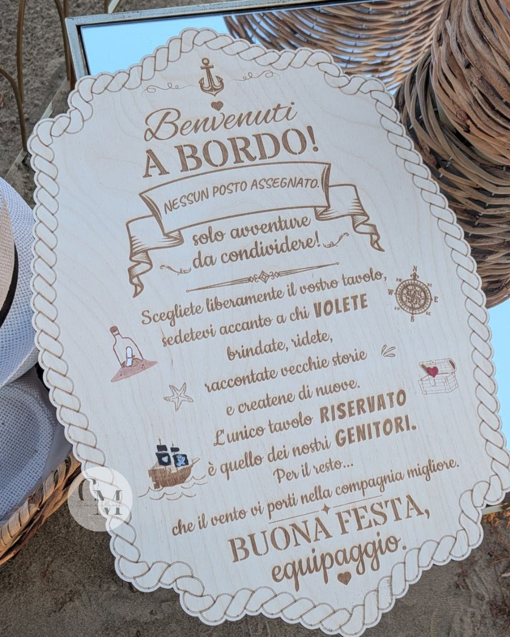 Cartello Benvenuto Personalizzato in Legno per Matrimoni, Eventi e Feste
