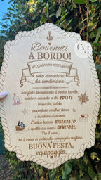 Cartello Benvenuto Personalizzato in Legno per Matrimoni, Eventi e Feste