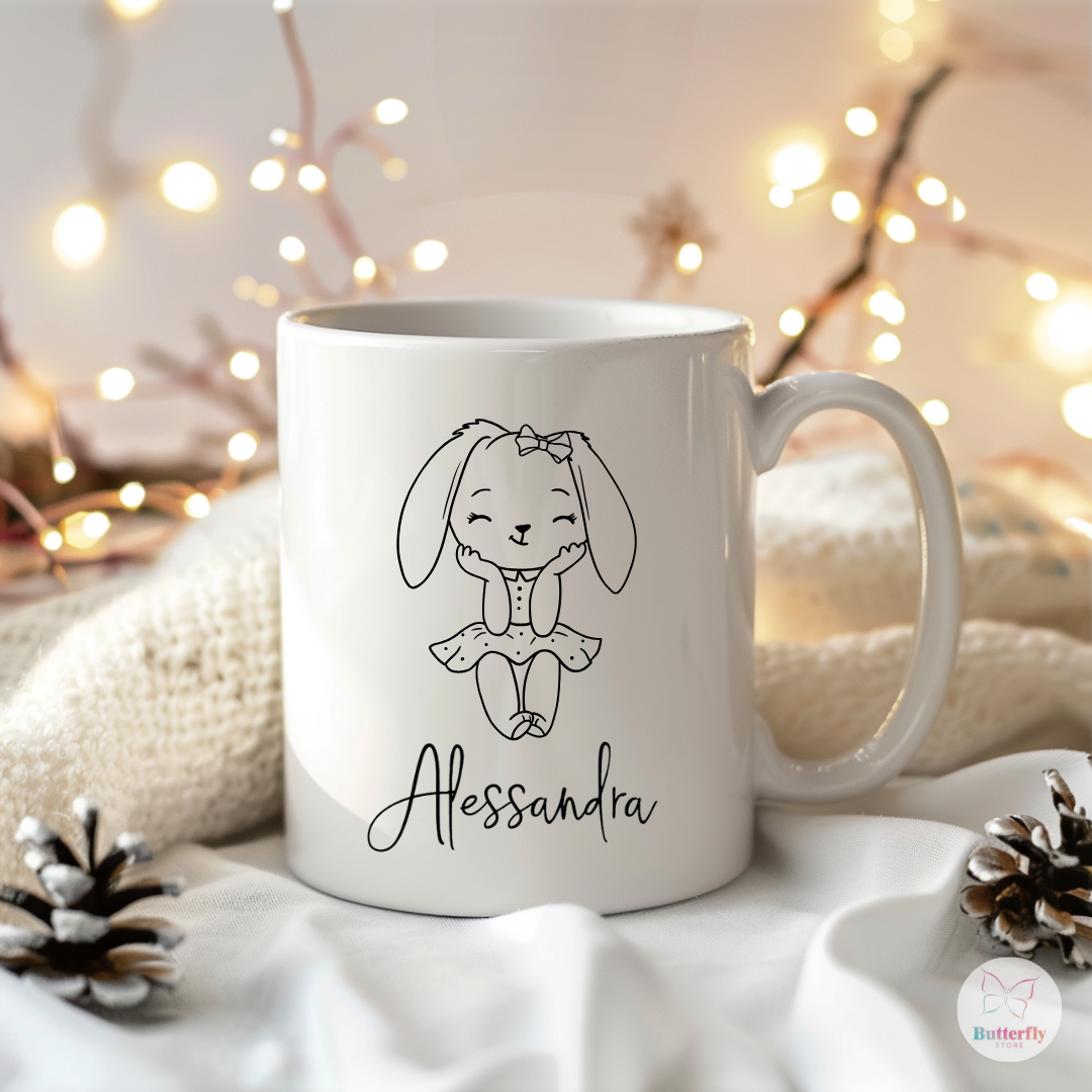 Tazza Buongiorno Personalizzata Con Nome E Disegno