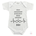 Baby Body "Giuro Solennemente Di Non Avere Buone Intenzioni" Harry Potter, Con Nome