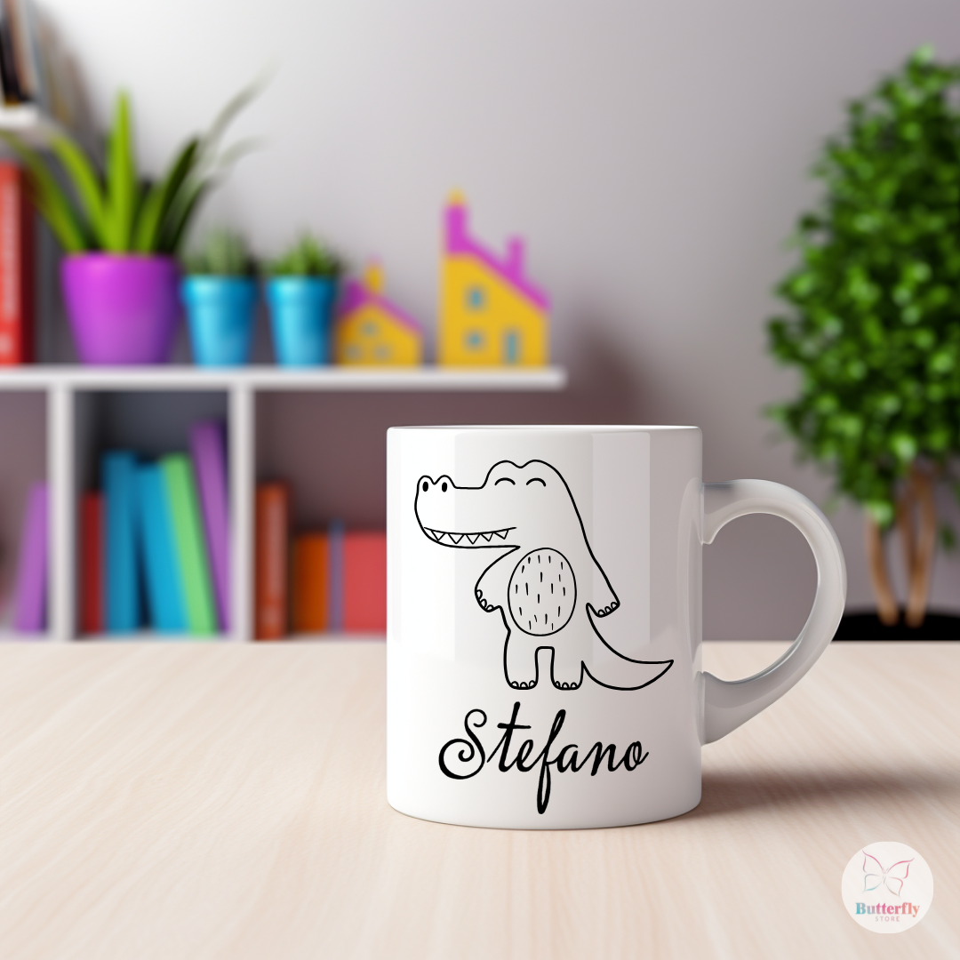 Tazza Buongiorno Personalizzata Con Nome E Disegno