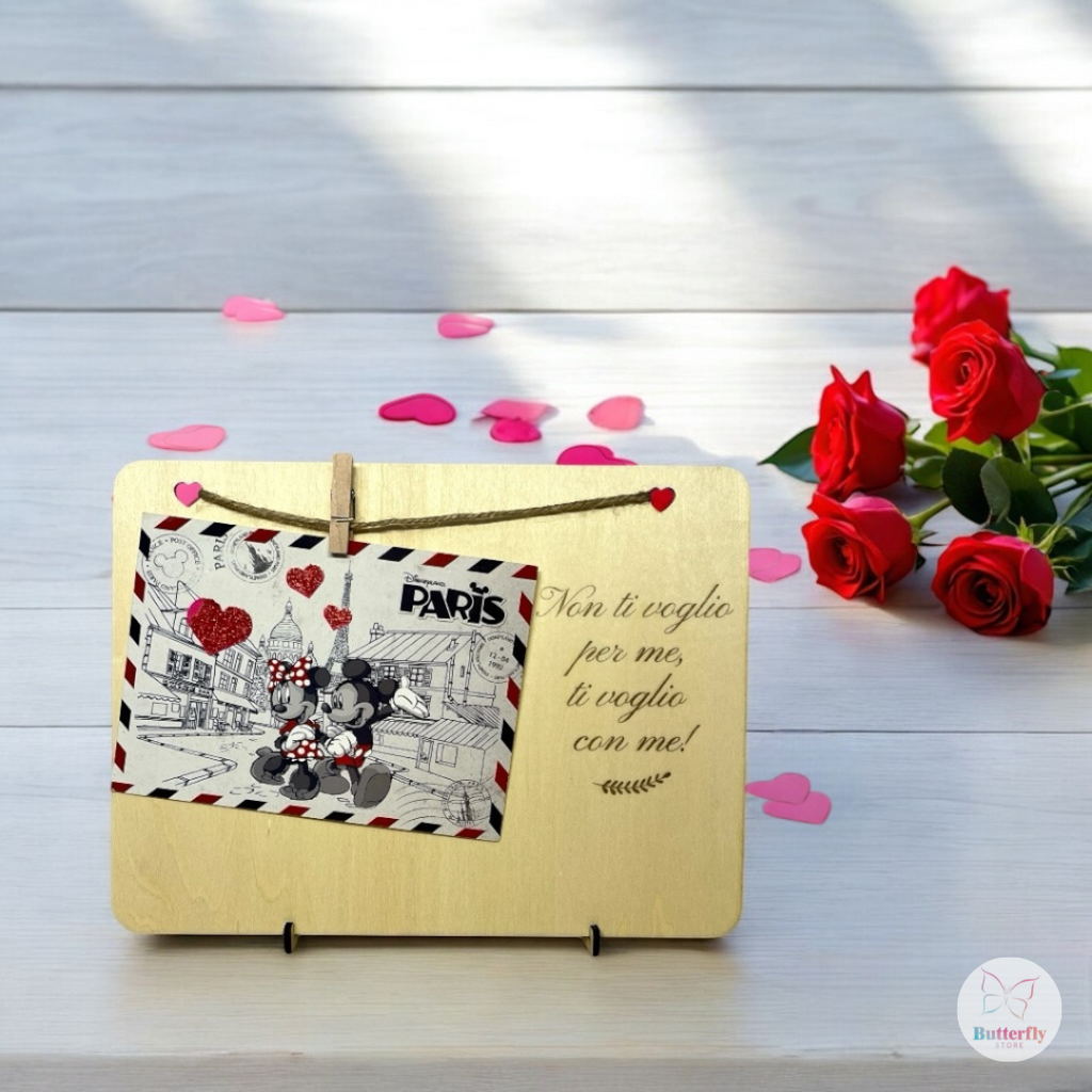 Porta Foto In Legno Personalizzato Con Dedica