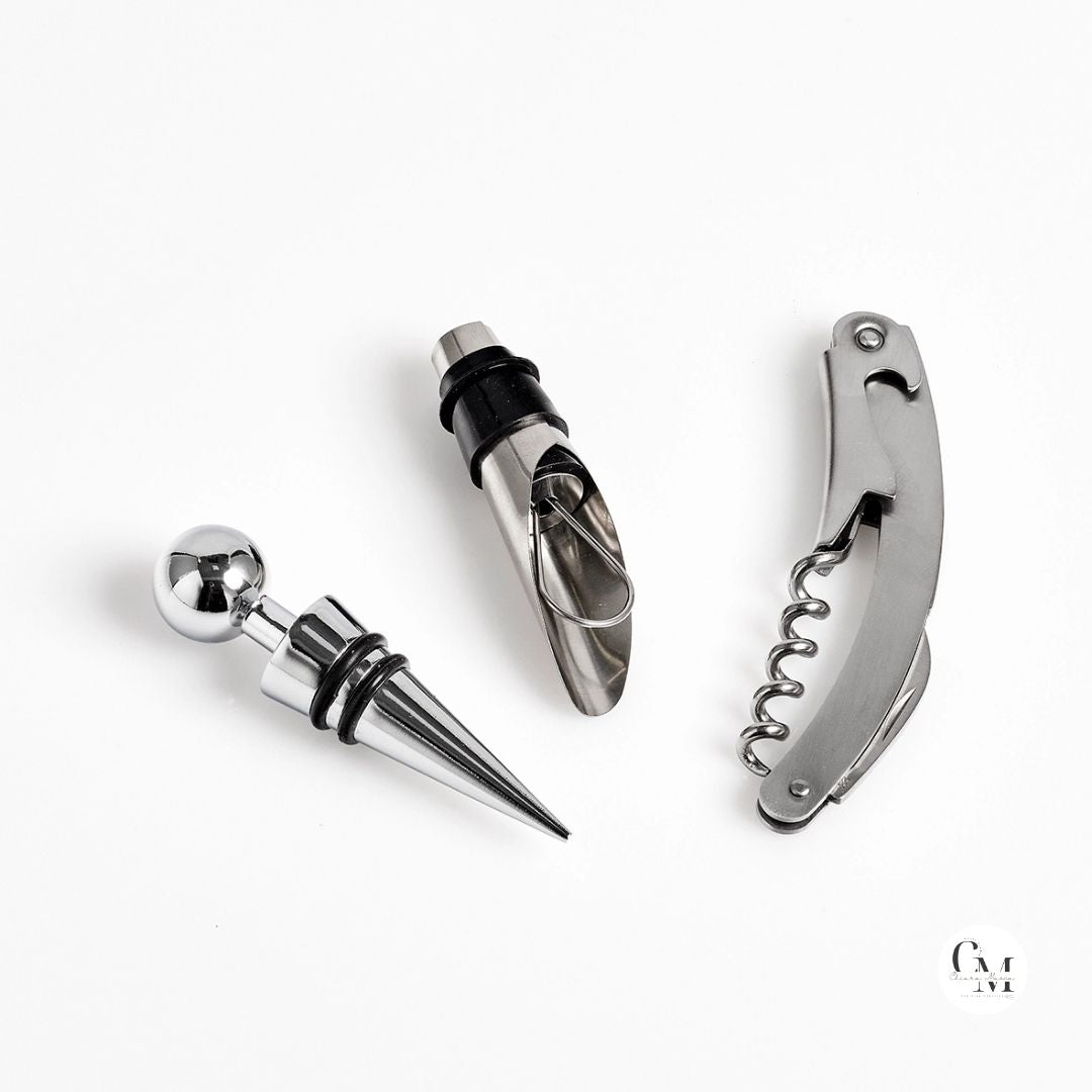 Set Vino 4 Pezzi, Personalizzabile con Dedica