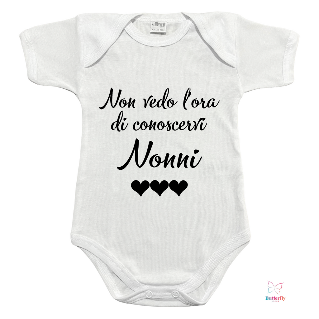 Baby Body "Non Vedo L'Ora Di Conoscervi Nonni"
