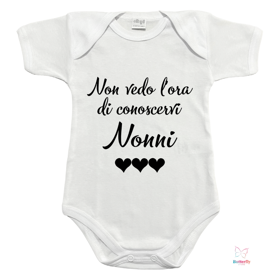 Baby Body "Non Vedo L'Ora Di Conoscervi Nonni"