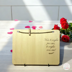 Porta Foto In Legno Personalizzato Con Dedica