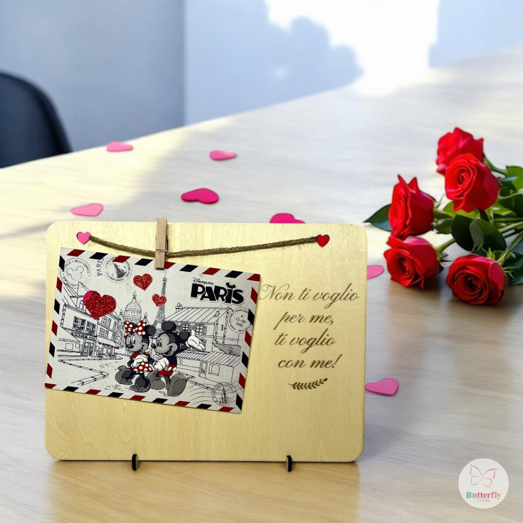 Porta Foto In Legno Personalizzato Con Dedica