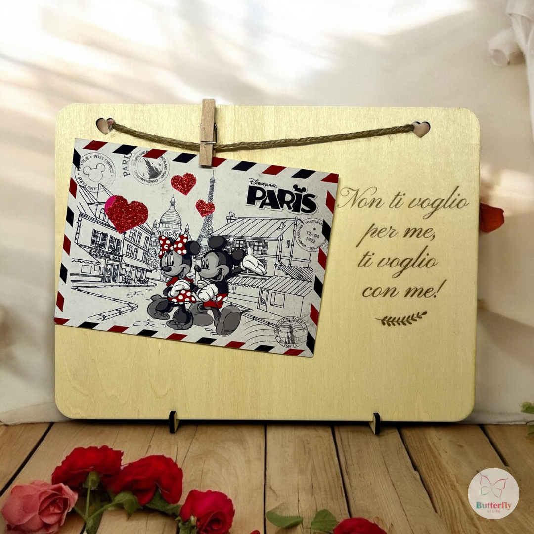 Porta Foto In Legno Personalizzato Con Dedica