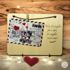 Porta Foto In Legno Personalizzato Con Dedica