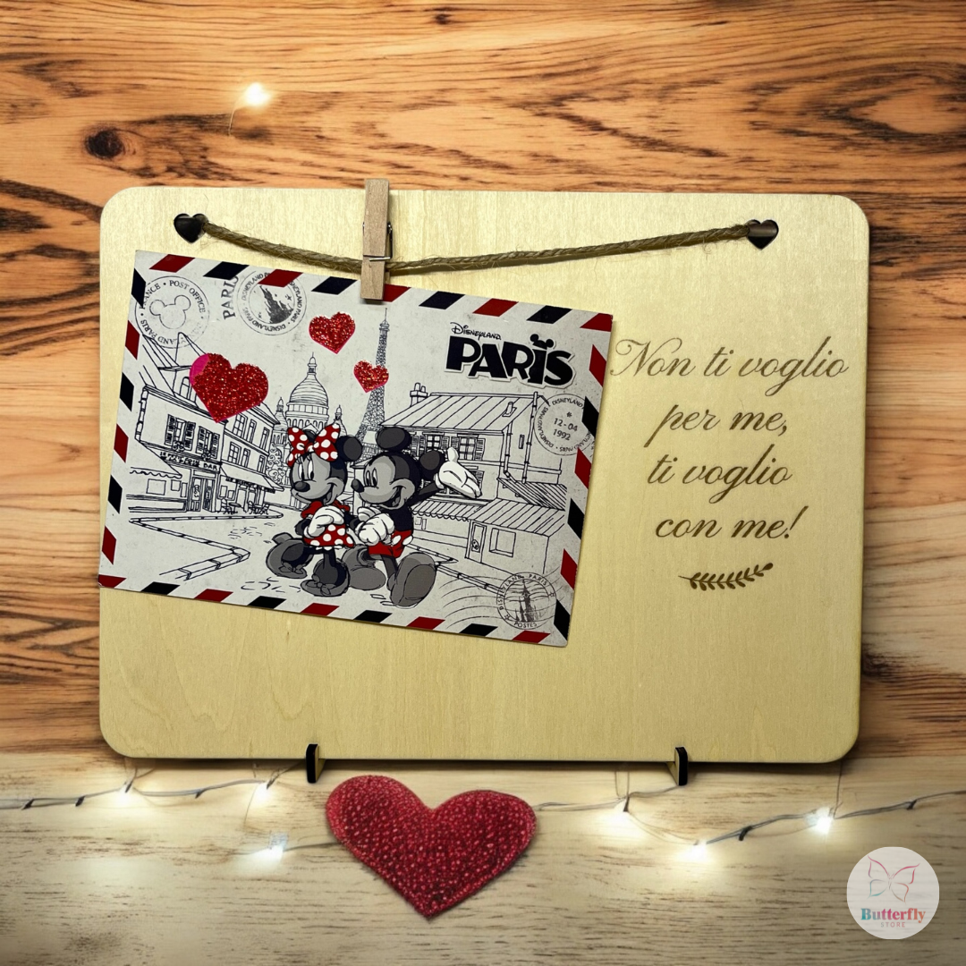 Porta Foto In Legno Personalizzato Con Dedica