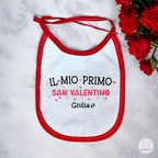Bavaglino Personalizzato Il Mio Primo San Valentino Con Nome