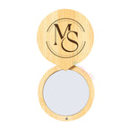 Specchietto Tascabile in Bambù Personalizzato con Logo Aziendale o Frase – Chiusura Magnetica