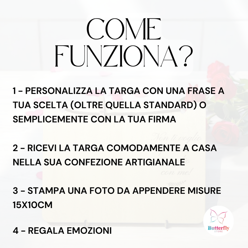 Porta Foto In Legno Personalizzato Con Dedica