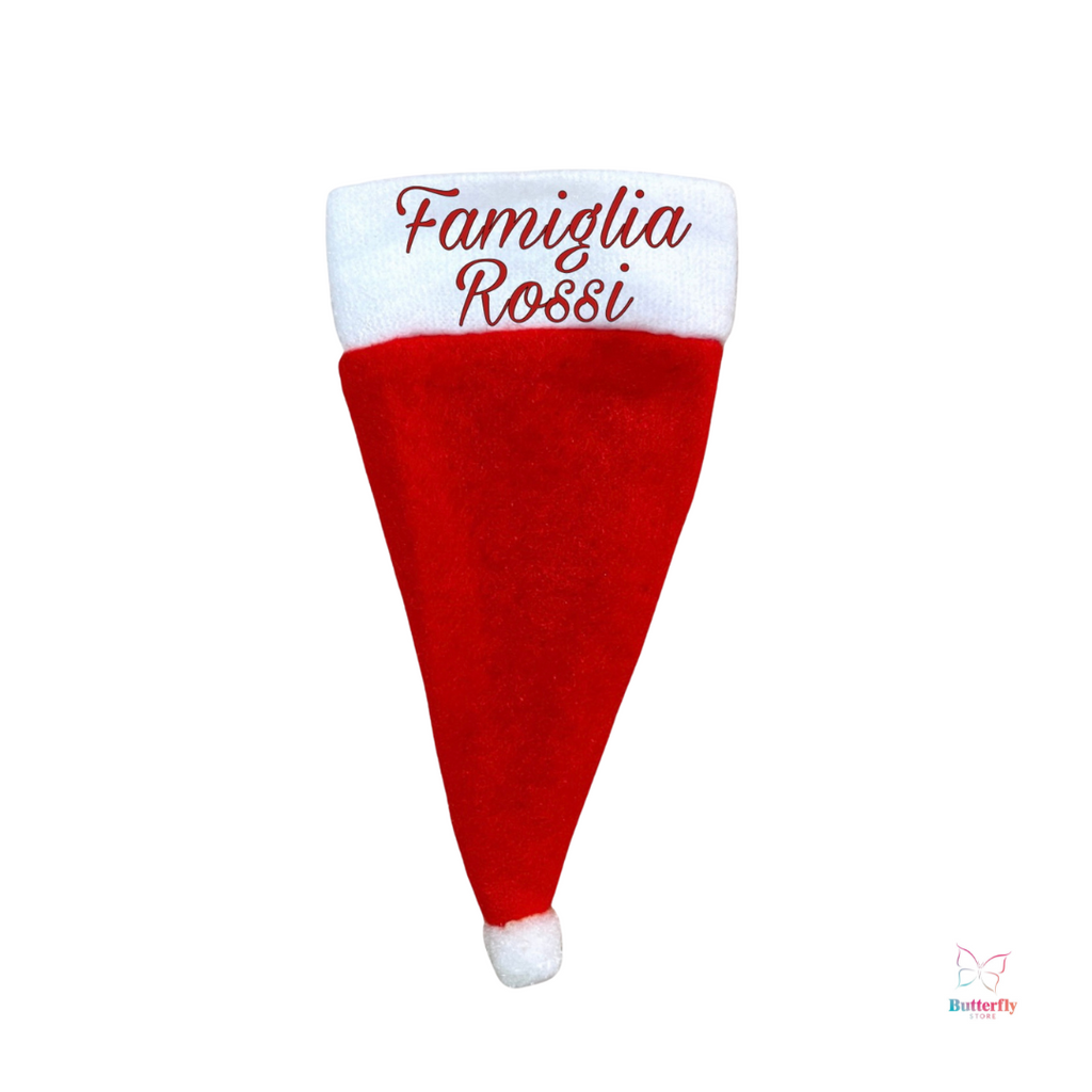 Pack 10 Cappellini Porta Posate Di Natale - Personalizzabili