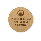 Set Sottobicchieri in Sughero Personalizzati con Logo Aziendale