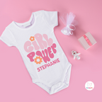 Baby Body Girl Power - Personalizzato Con Nome