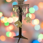 Portachiavi In Legno Personalizzati Con Nomi, Pezzi Puzzle Ad Incastro