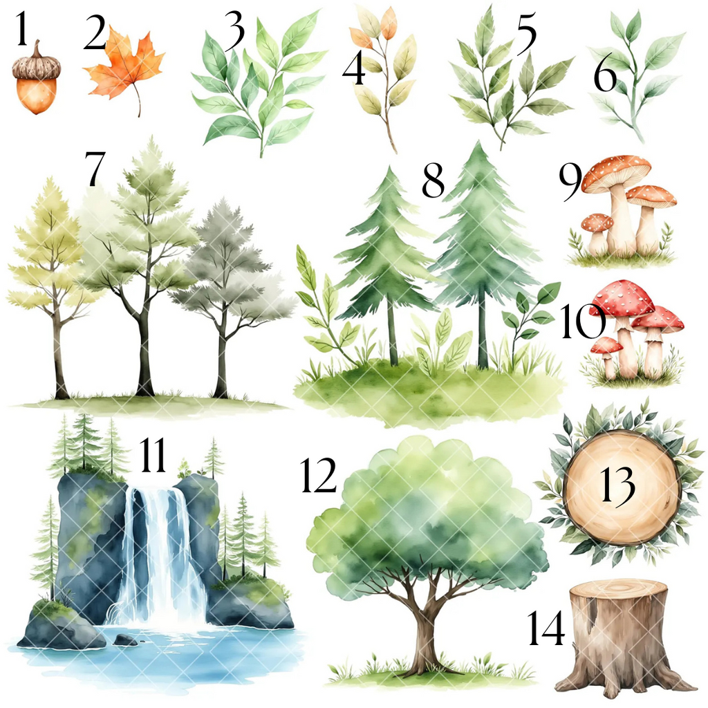 Borraccia Personalizzata 500ml - Animali nel Bosco