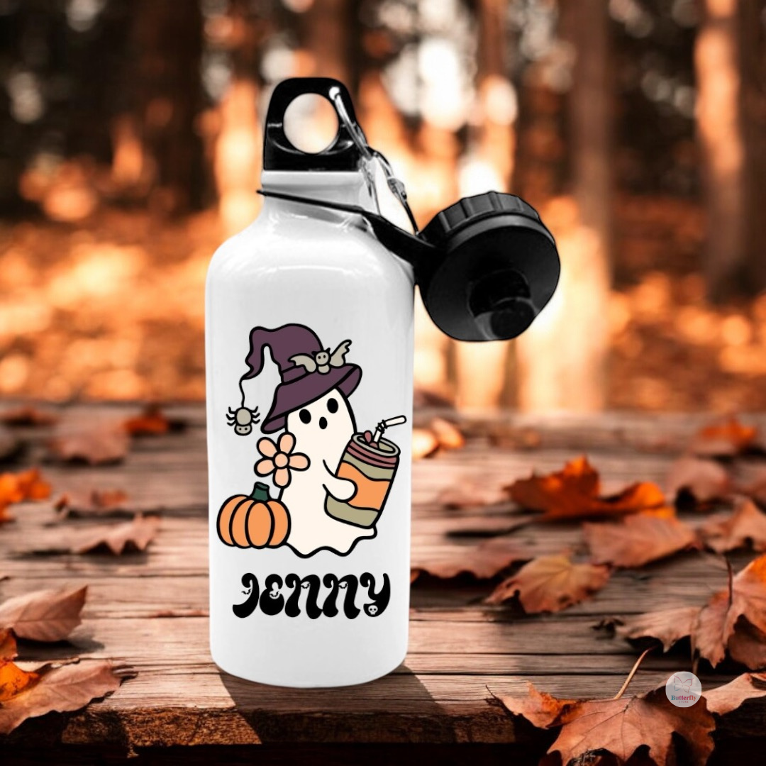 Borraccia Halloween Personalizzata, Doppio Tappo - 500ml