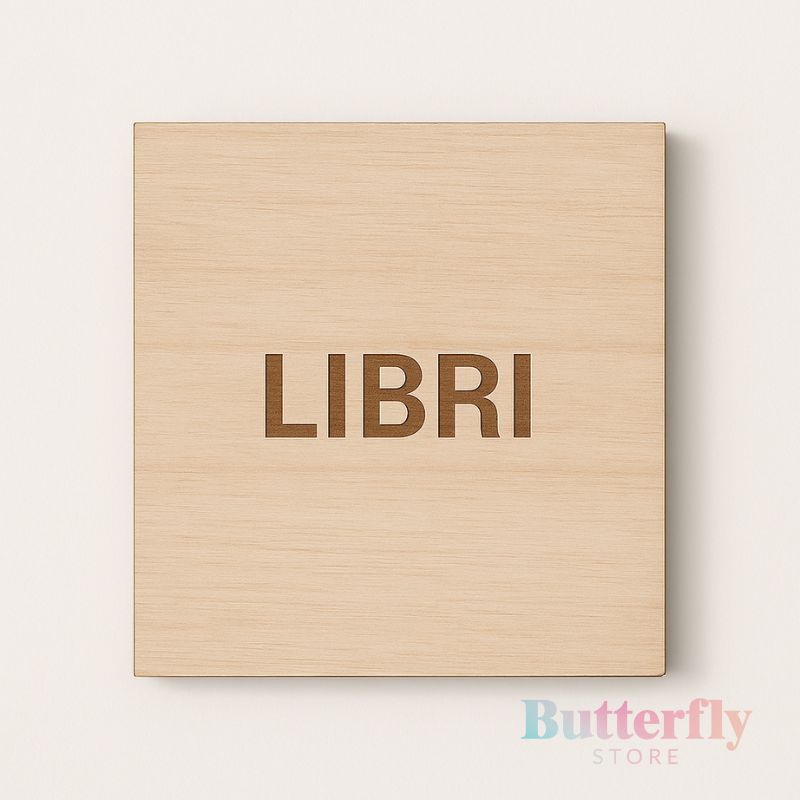 Etichette in Legno Personalizzate Per I Giochi Dei Bambini – Set da 6 o 12 con biadesivo