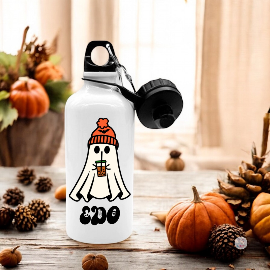 Borraccia Halloween Personalizzata, Doppio Tappo - 500ml