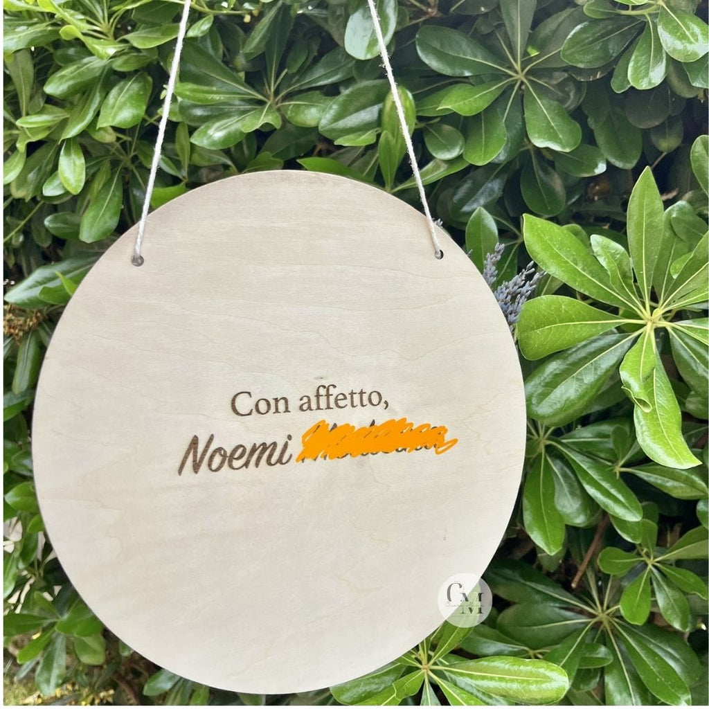 Regalo Maestra Personalizzato in Legno con Nome – Targa Fine Anno con Fiori di Lavanda Essiccati