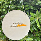 Regalo Maestra Personalizzato in Legno con Nome – Targa Fine Anno con Fiori di Lavanda Essiccati