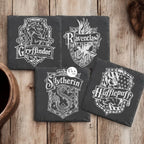 Sottobicchiere Harry Potter in Ardesia Nera Casata Serpeverde