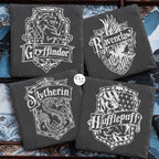 Sottobicchiere Harry Potter in Ardesia Nera Casata Serpeverde