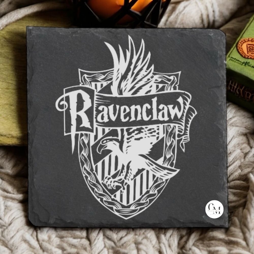 Sottobicchiere Harry Potter in Ardesia Nera Casata Corvonero