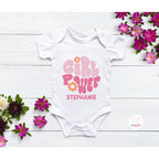 Baby Body Girl Power - Personalizzato Con Nome