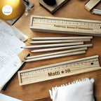 Astuccio In Legno Con Matite Colorate, Personalizzabile con Nome o Dedica