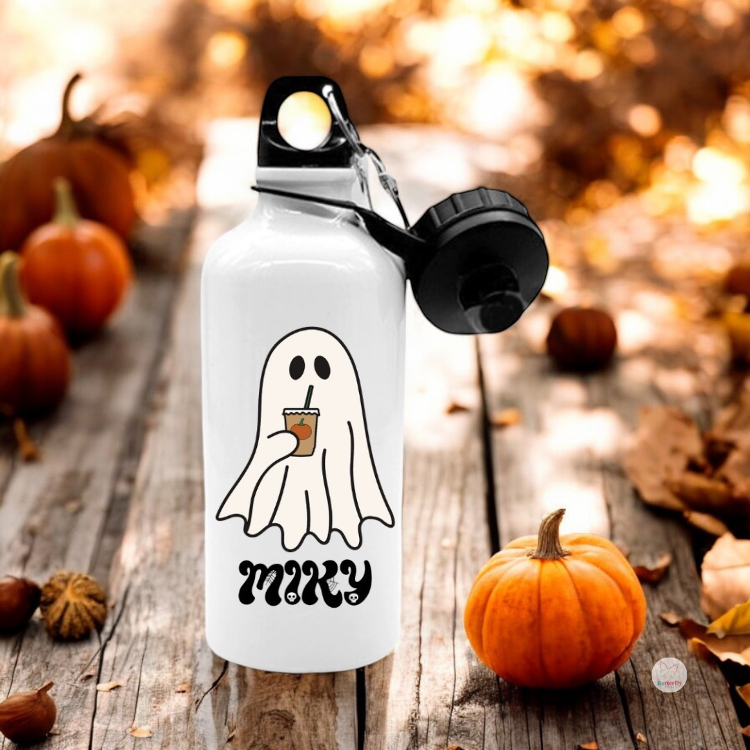 Borraccia Halloween Personalizzata, Doppio Tappo - 500ml