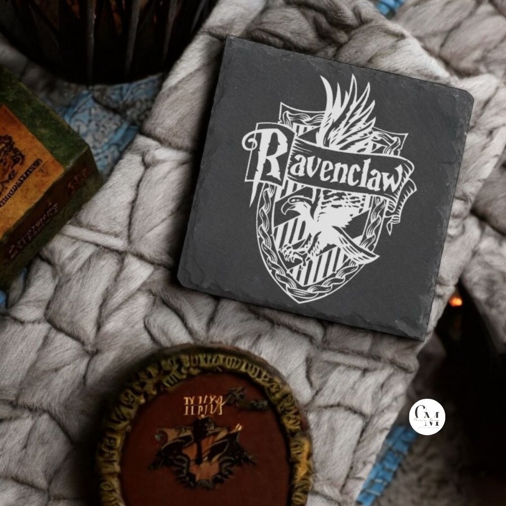 Sottobicchiere Harry Potter in Ardesia Nera Casata Corvonero