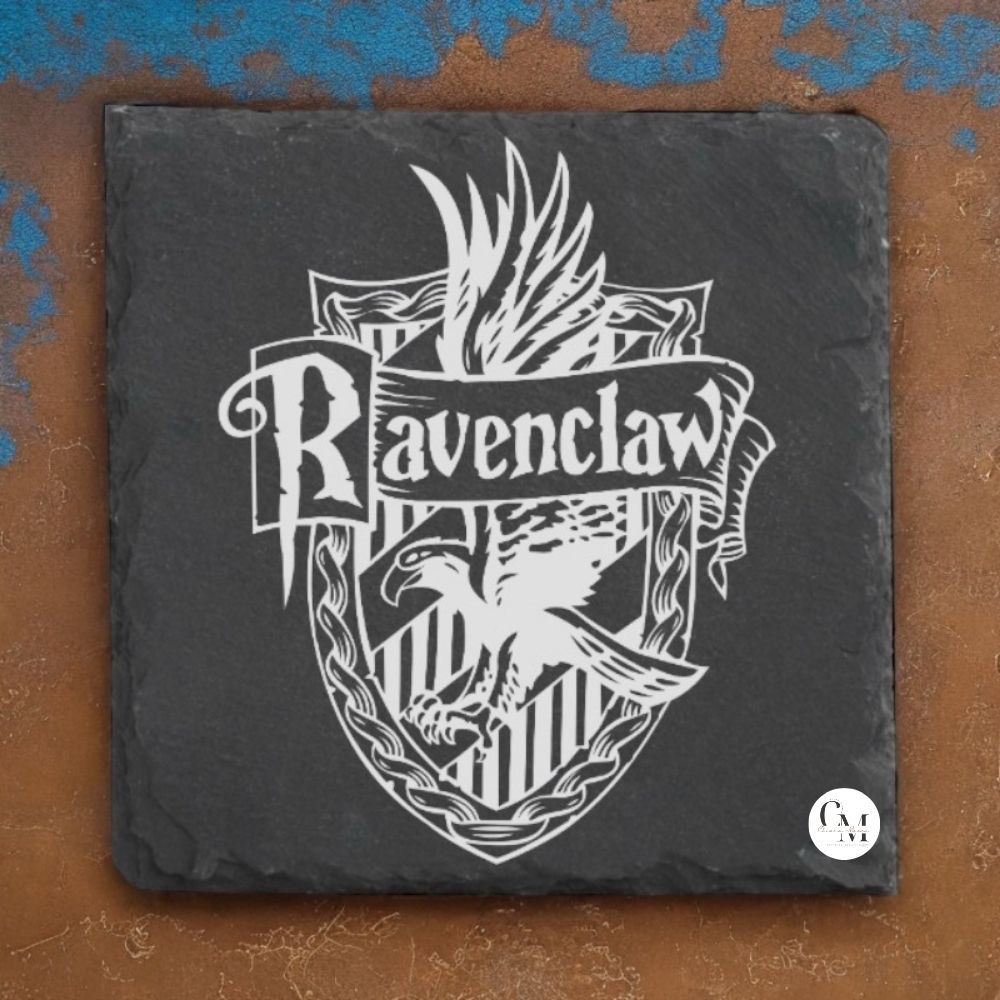 Sottobicchiere Harry Potter in Ardesia Nera Casata Corvonero