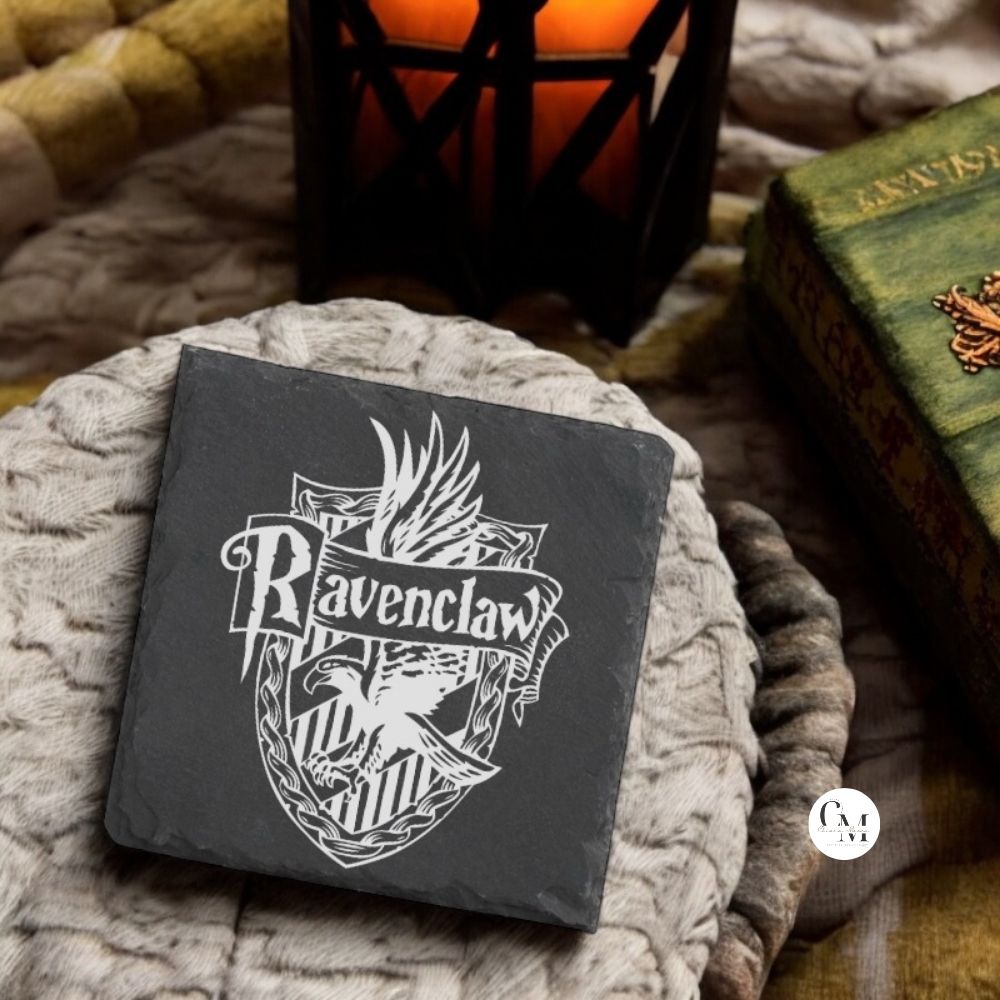 Sottobicchiere Harry Potter in Ardesia Nera Casata Corvonero