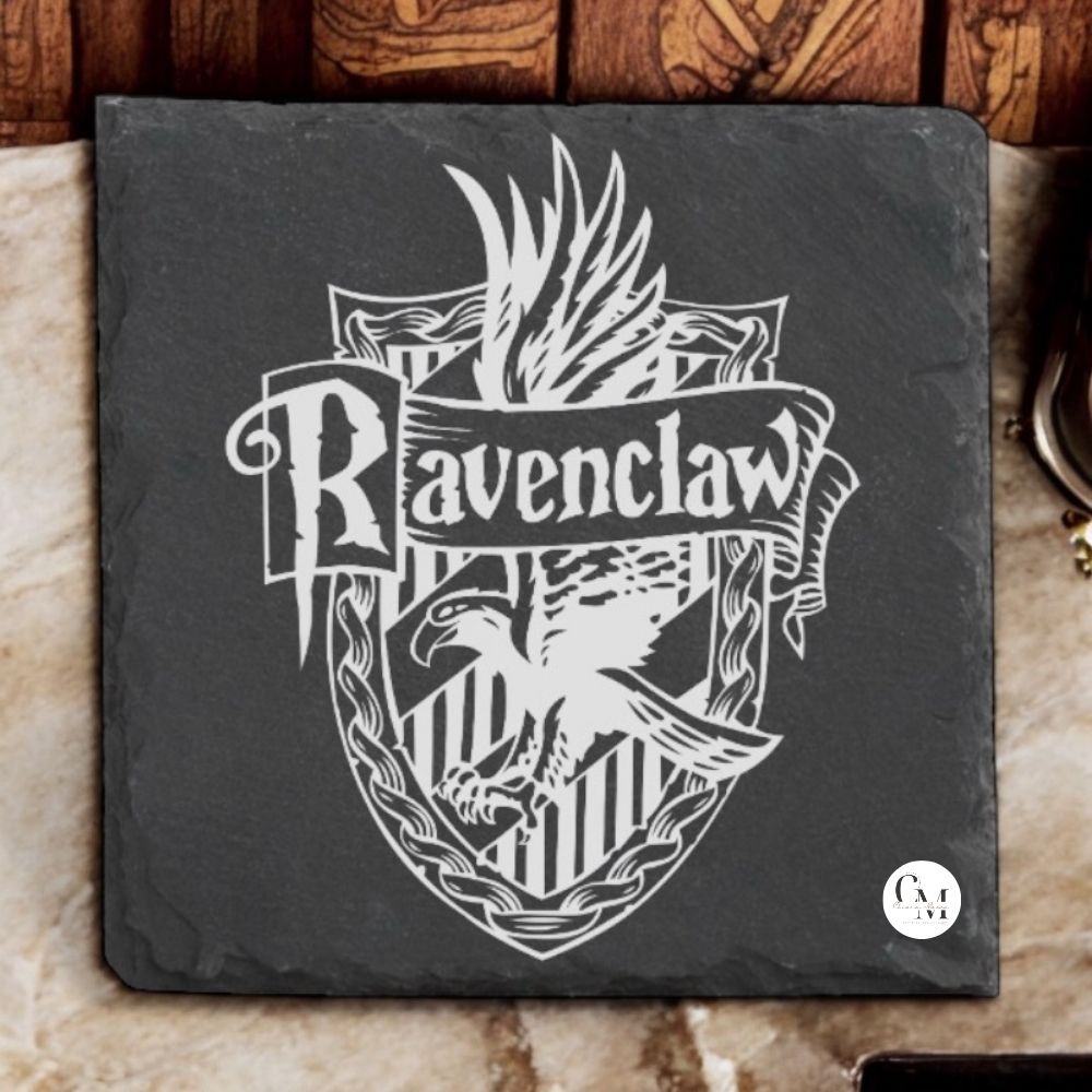 Sottobicchiere Harry Potter in Ardesia Nera Casata Corvonero