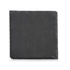 Set Sottobicchieri Quadrati in Ardesia Personalizzati con Logo Aziendale