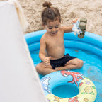 Piscina per Bambini Set Da Gioco Animali Marini - Piscina + Palla + Ciambella