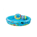 Piscina per Bambini Set Da Gioco Animali Marini - Piscina + Palla + Ciambella