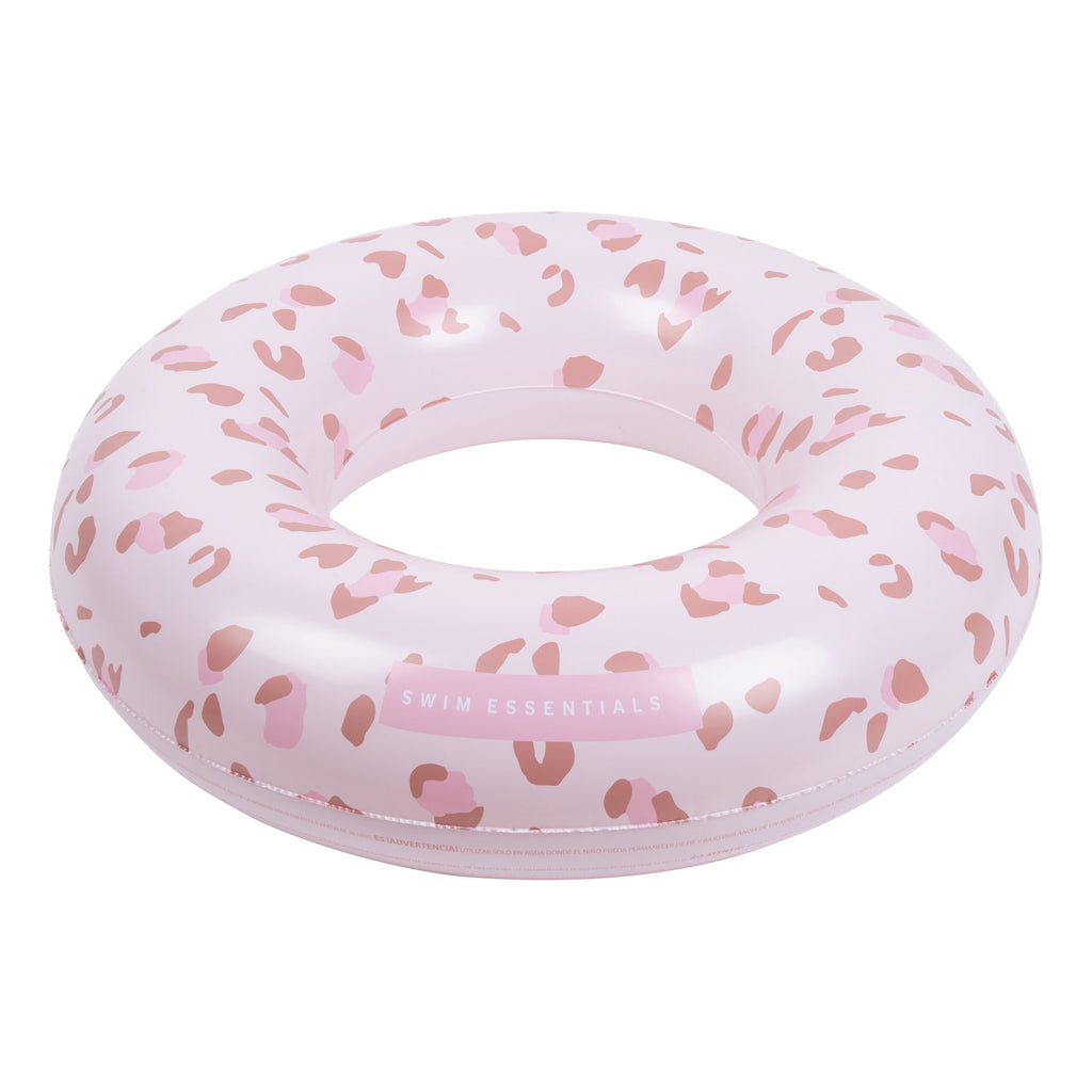 Salvagente A Ciambella Old Pink Leopard - ⌀90cm