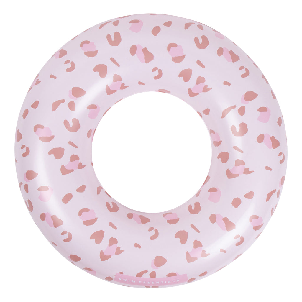 Salvagente A Ciambella Old Pink Leopard - ⌀90cm