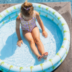 Piscina per Bambini Blu Con Palme 100cm