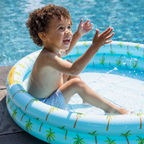 Piscina per Bambini Blu Con Palme 100cm