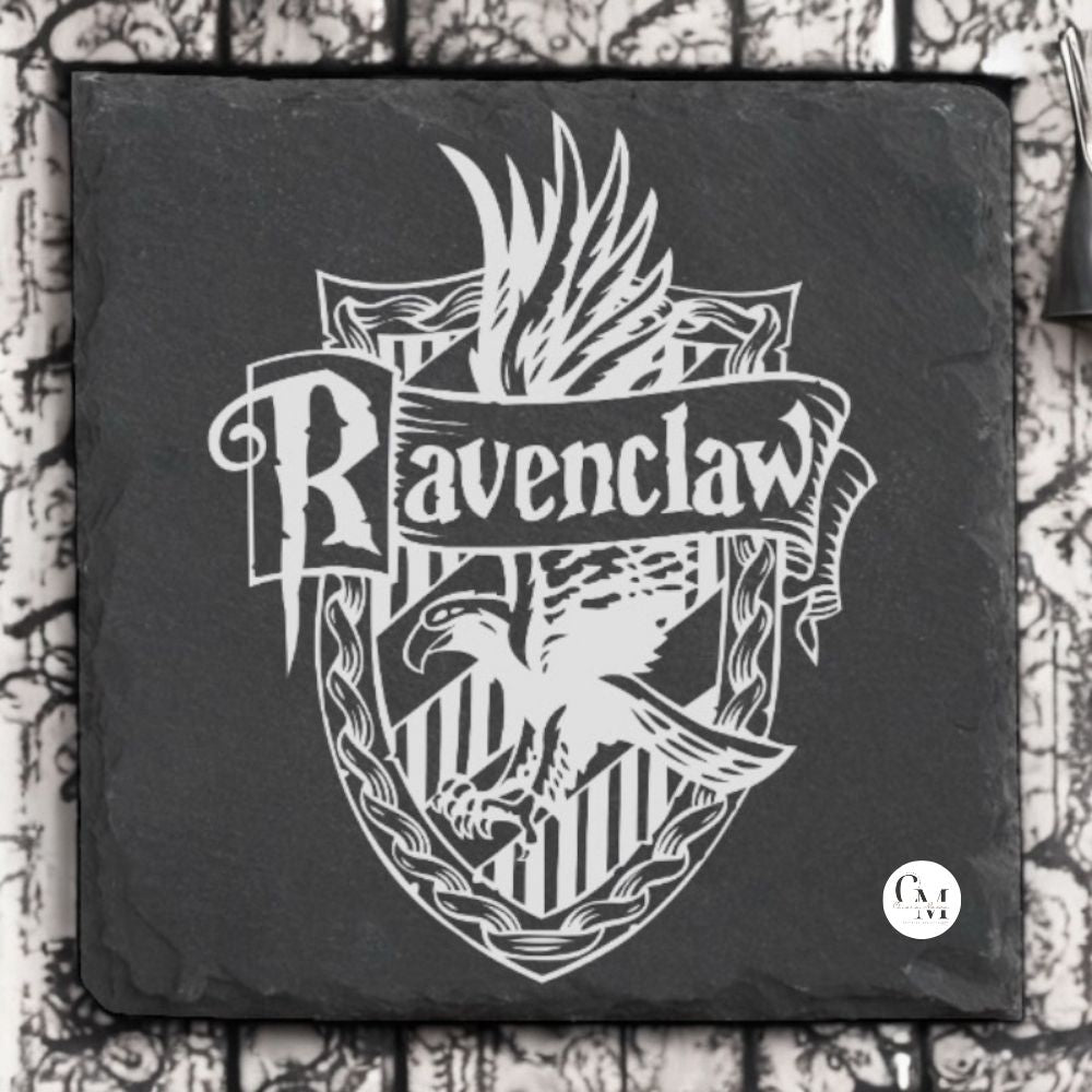 Sottobicchiere Harry Potter in Ardesia Nera Casata Corvonero