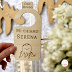 Set 7 Appendini Divisori In Legno Per Guardaroba Neonato - Personalizzato con Nome