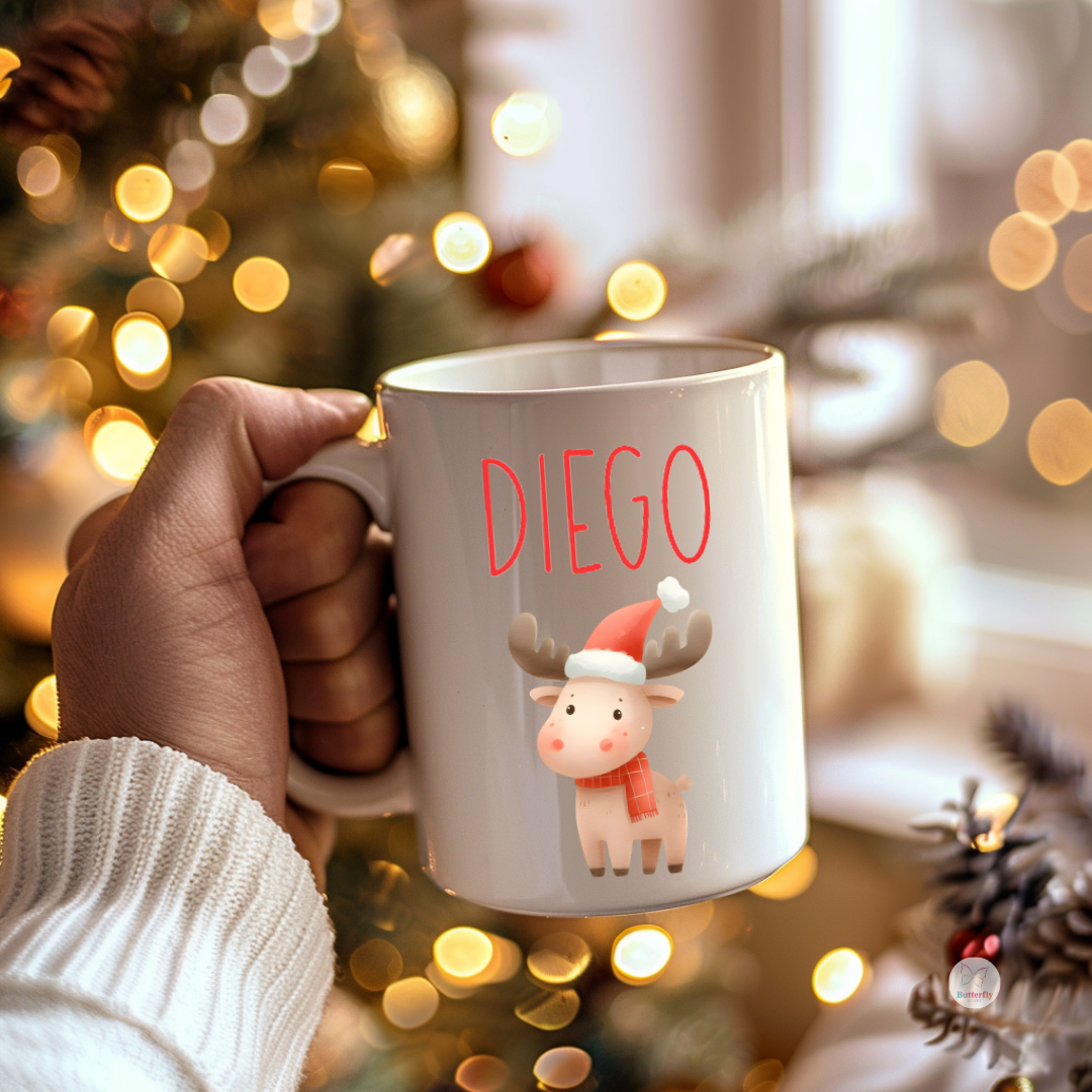 Set Tazza E Tovaglietta Di Natale Personalizzate - Scegli La Fantasia